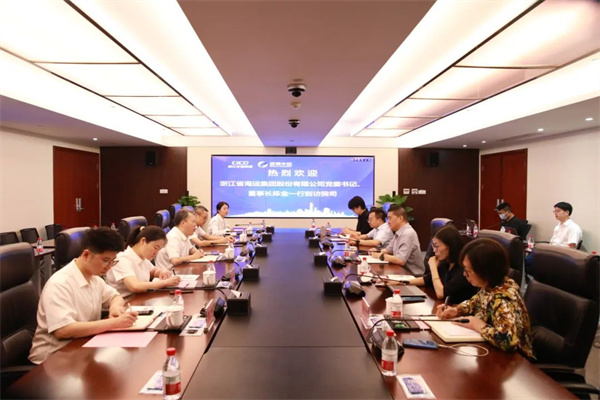 省海运集团党委书记、董事长陈金到我司调研交流