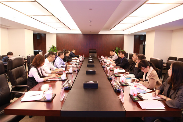 杭州市政公用公司总经理王贤福一行到访菠菜导航网